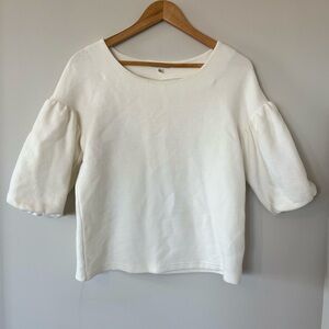 Anthropology Leifnotes Elegant White Women's Top